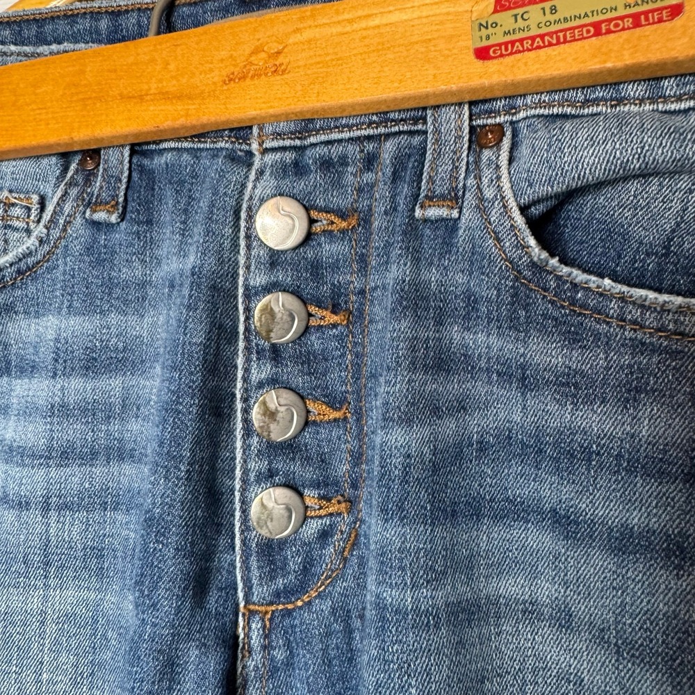 JOE'S JEANS Womens Size 26 Button Fly Distressed Skinny Jeans Medium Wash - Picture 6 of 7